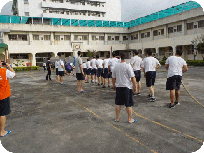 Inmates' recreational activity in October,2017.