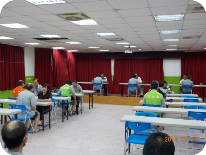 Inmates' guidance program before their discharge by Taoyuan Honorary Probation Officers Association on May 22,2018.