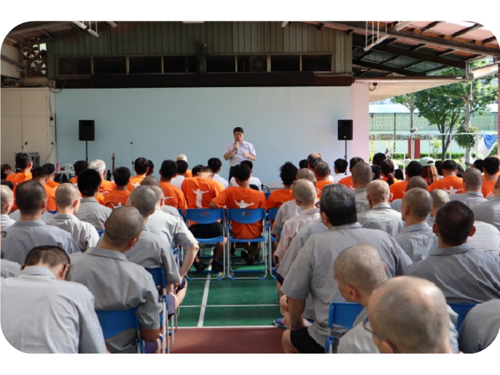 Evangelical service by The Prison Fellowship Taoyuan branch,Taiwan on July 18,2018.