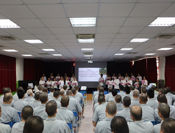 Evangelical service by The Prison Fellowship Taoyuan branch,Taiwan on April 30,2019.