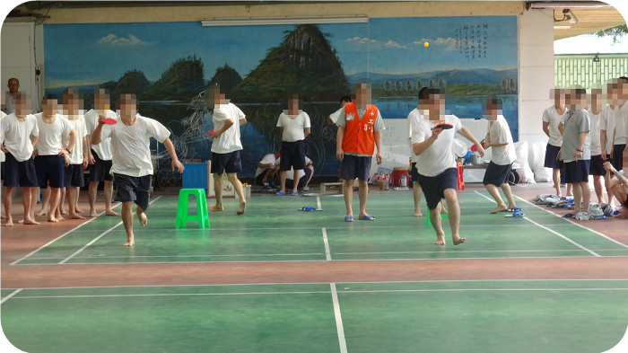 Inmates' recreational activity on July 18,2016.