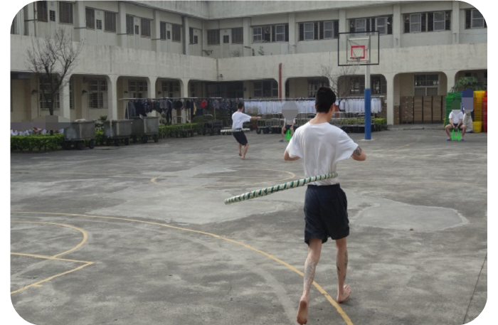 Inmates' recreational activity in November,2016.